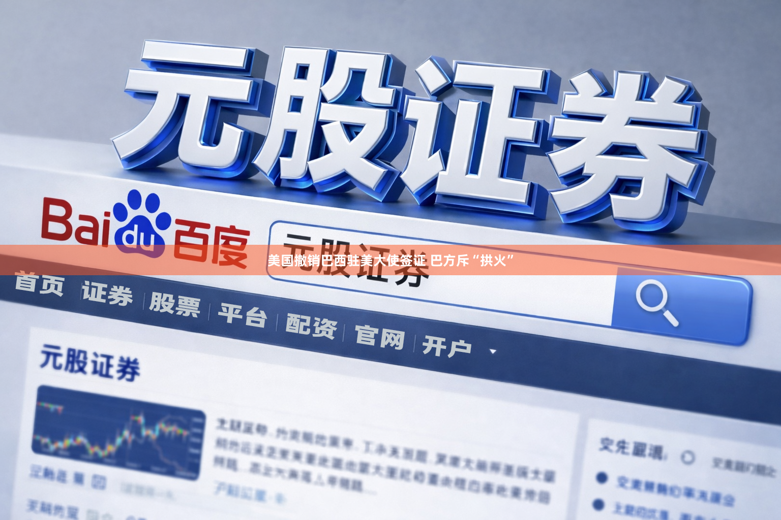 美国撤销巴西驻美大使签证 巴方斥“拱火”