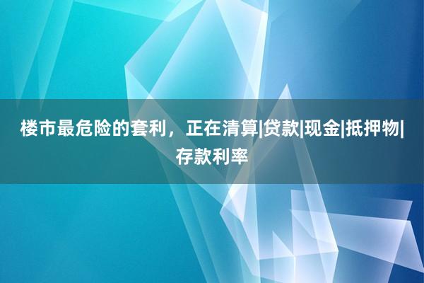 楼市最危险的套利，正在清算|贷款|现金|抵押物|存款利率