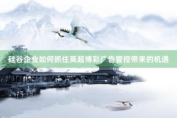 硅谷企业如何抓住英超博彩广告管控带来的机遇