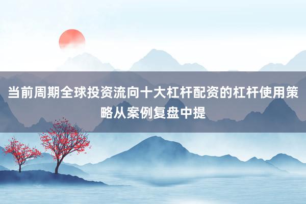 当前周期全球投资流向十大杠杆配资的杠杆使用策略从案例复盘中提