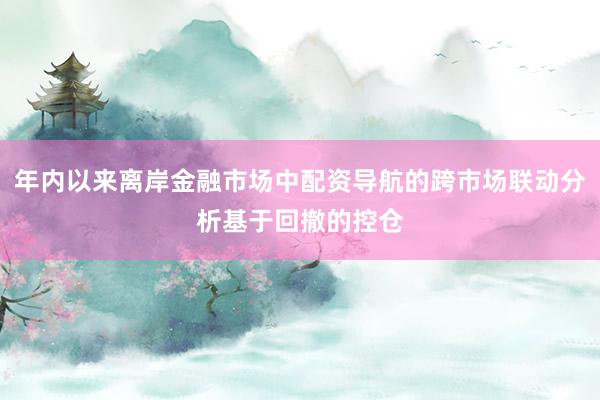 年内以来离岸金融市场中配资导航的跨市场联动分析基于回撤的控仓