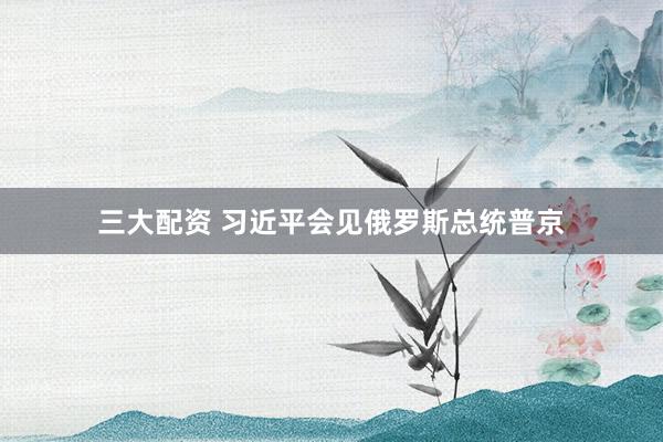 三大配资 习近平会见俄罗斯总统普京